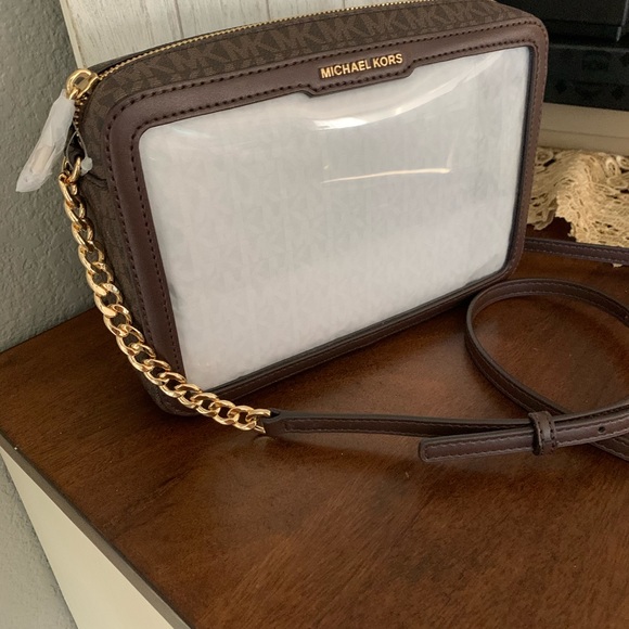 New🥰 Mk Jet set east west clear crossbody - Picture 3 of 6